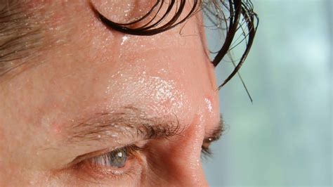 Image of a person sweating